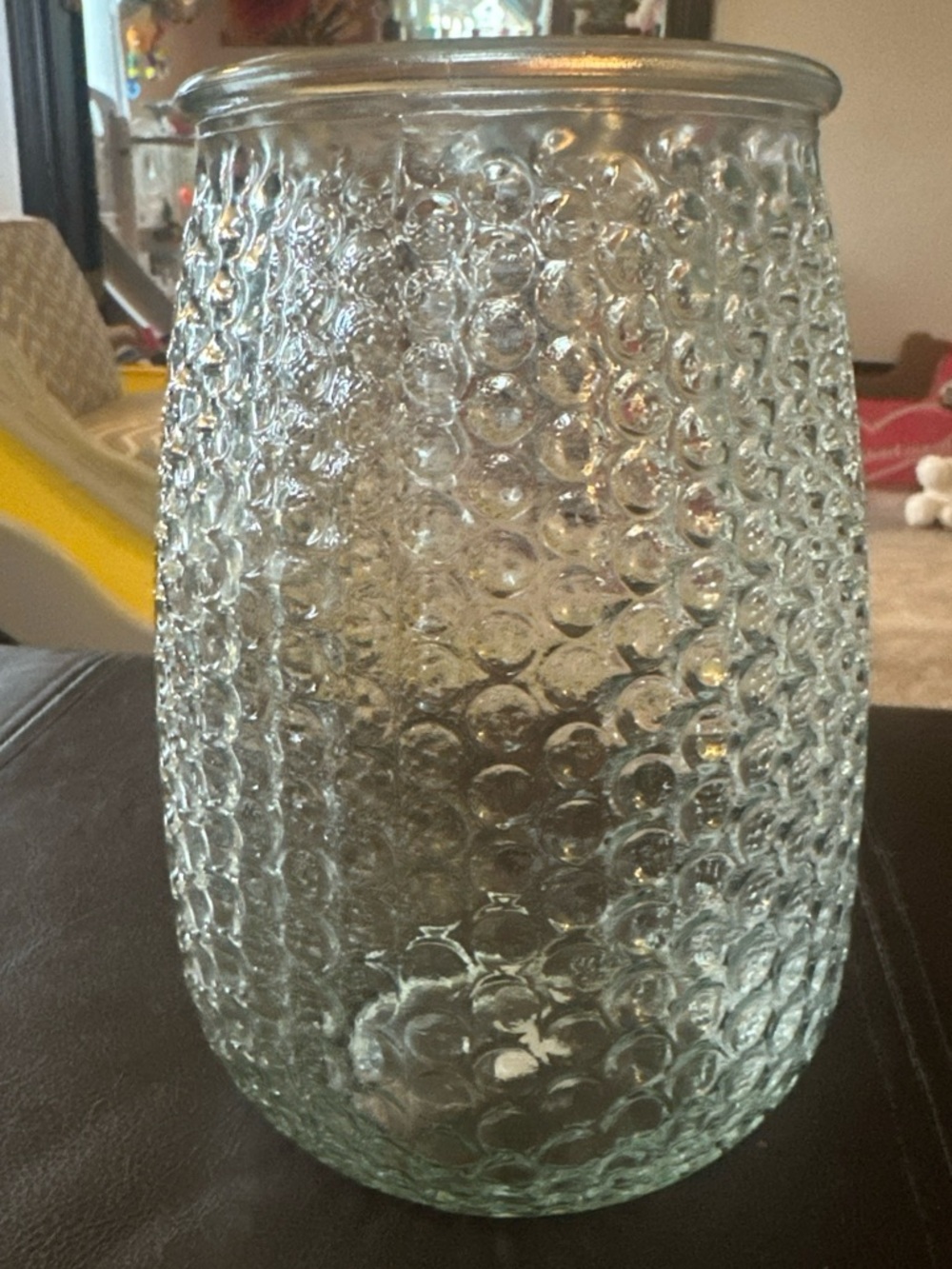 Clear Textured Bubble Glass Vase - Home Accents